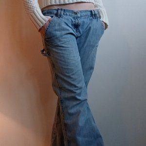 Legit Vintage Wide Leg Low Rise Carpenter Jeans by Old Navy